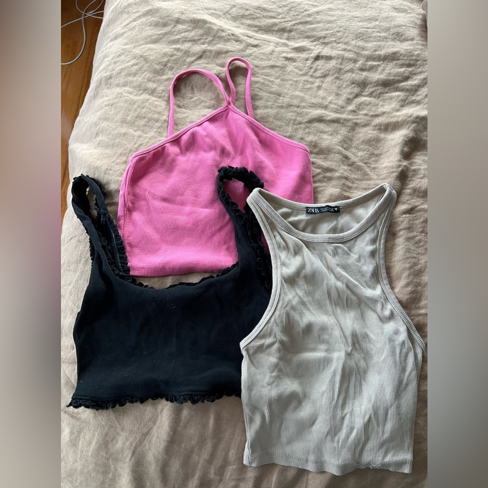 3x15 ZARA crop top bundle